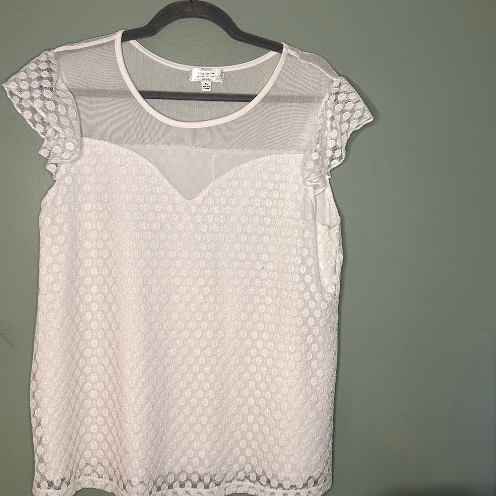 Shannon Ford New York women’s XL white Blouse cottagecore milkmaid academia